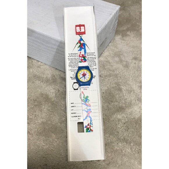MCDONALD'S 1996 ATLANTA OLYMPIC WATCH LIMITED-EDITION Original Box Canada - Picture 2 of 8
